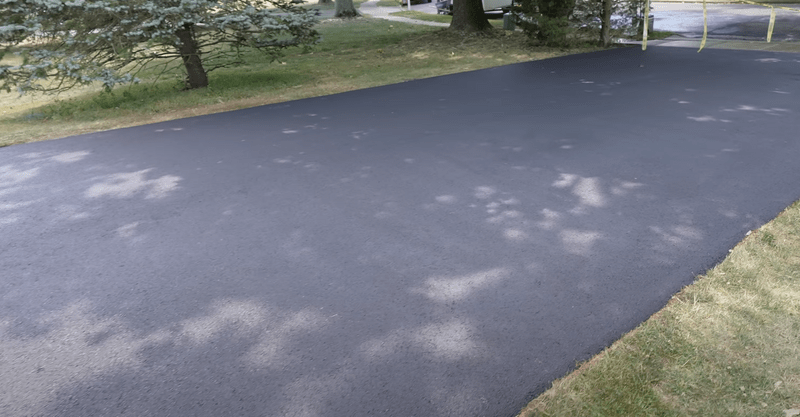 Concrete driveway